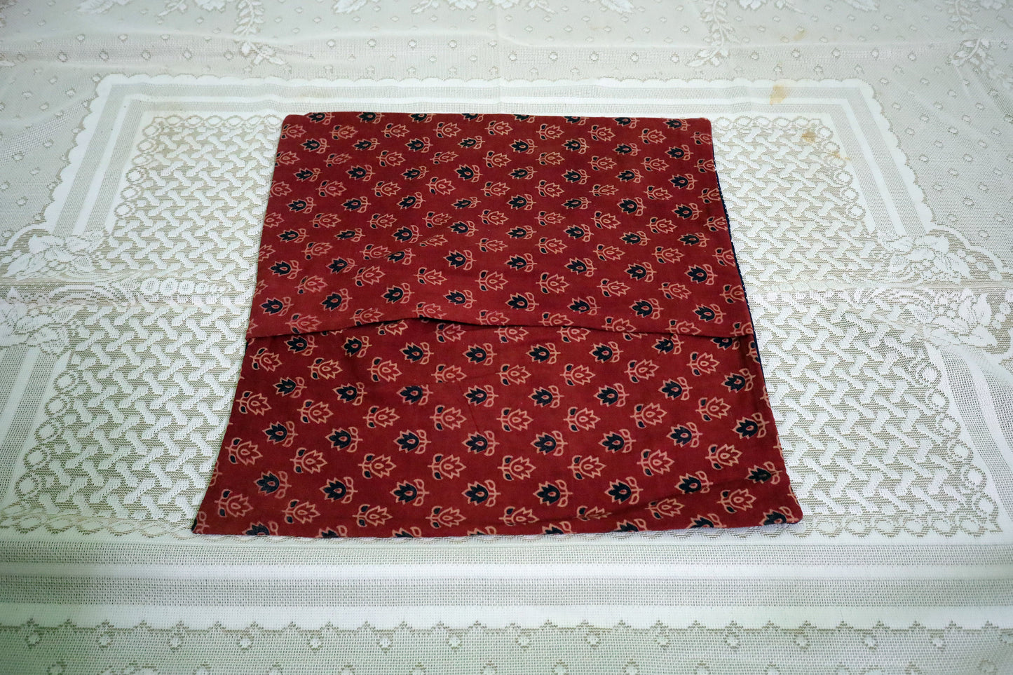 Patchwork Cushion Covers 16x16 (Multicolored - Red/Green/Yellow/Blue)